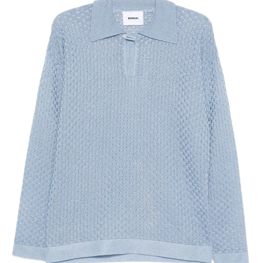 Свитер с воротником поло