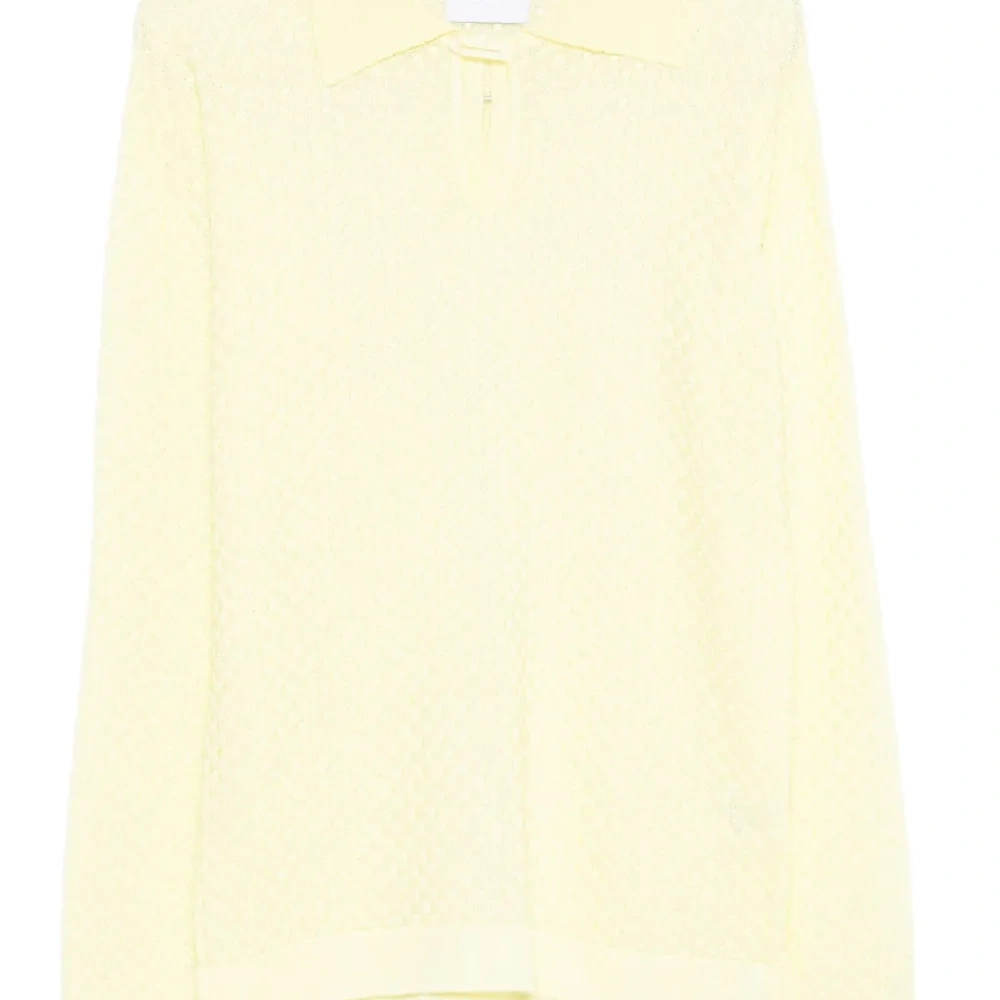 Свитер с воротником поло