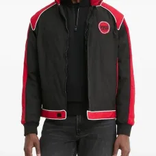 Куртка со стеганой вставкой