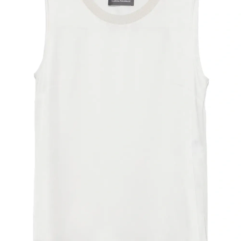 Атласный топ без рукавов