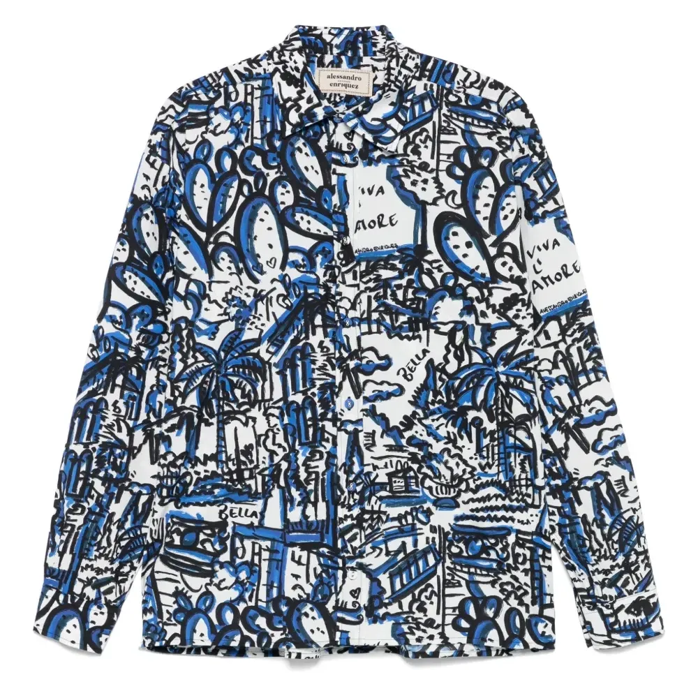 Рубашка с принтом