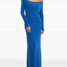 Платье макси с воротником-хомутом Платье макси с воротником-хомутом