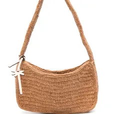 Плетеная сумка на плечо