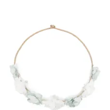 Ободок с цветочной аппликацией