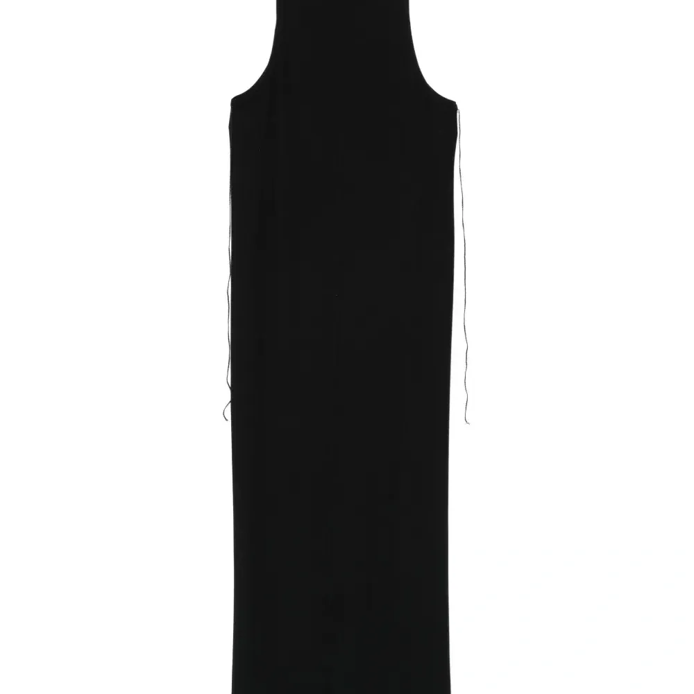 Платье миди в рубчик