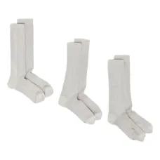 Комплект из трех пар носков в рубчик Комплект из трех пар носков в рубчик