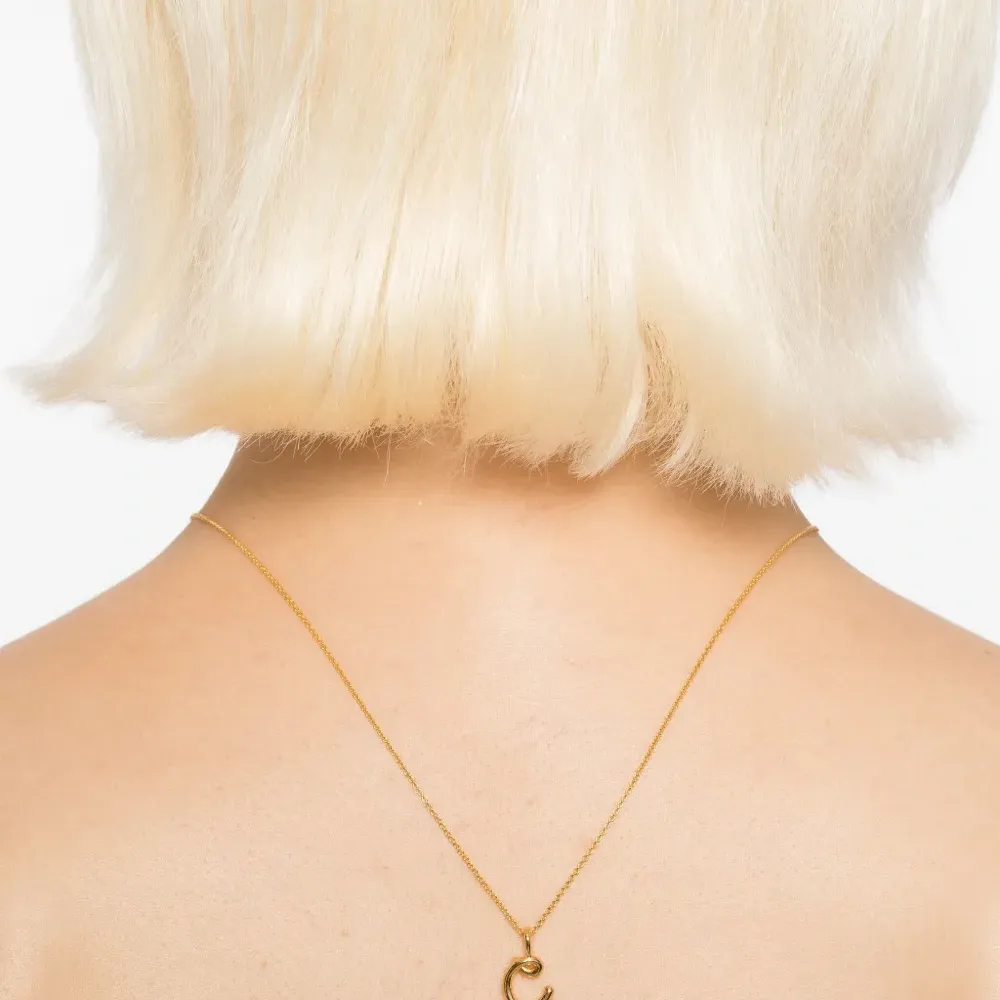 Колье с подвеской-инициалом