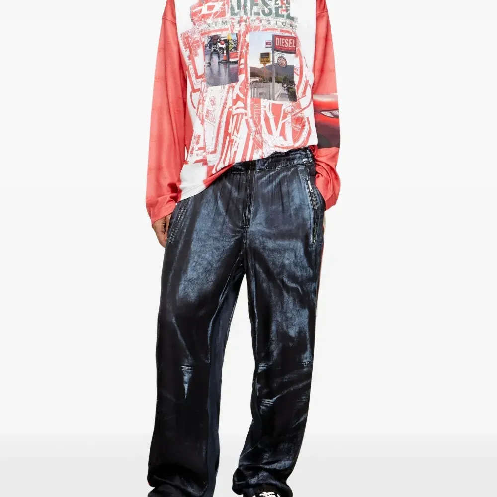 брюки P-THECKS с лампасами