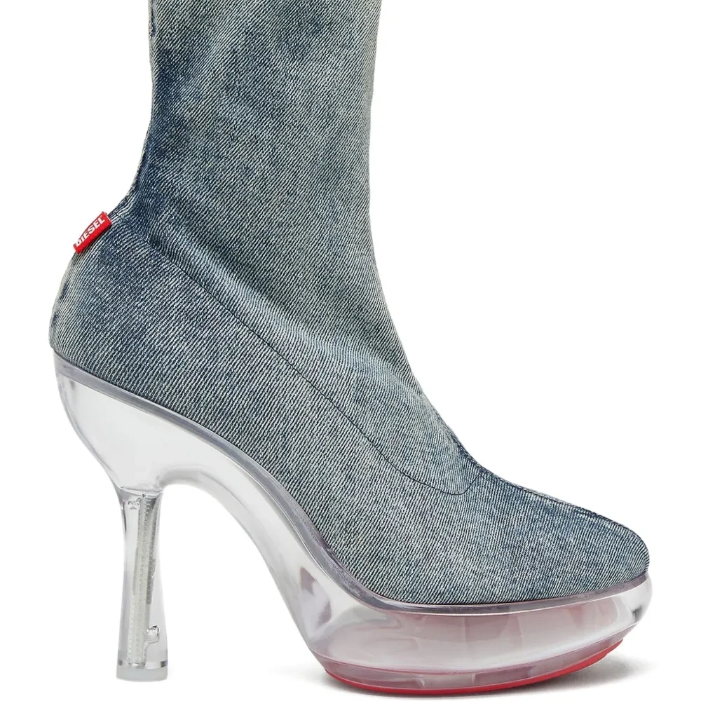 Джинсовые ботинки Lake на платформе