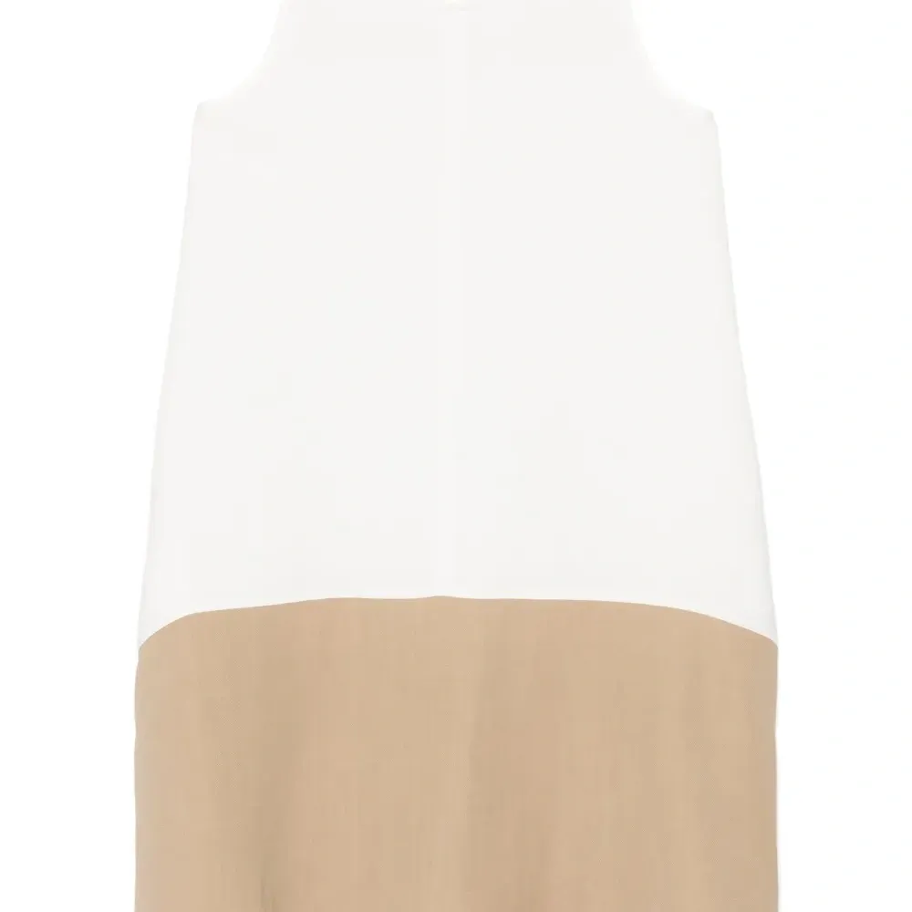 Платье мини с контрастной вставкой