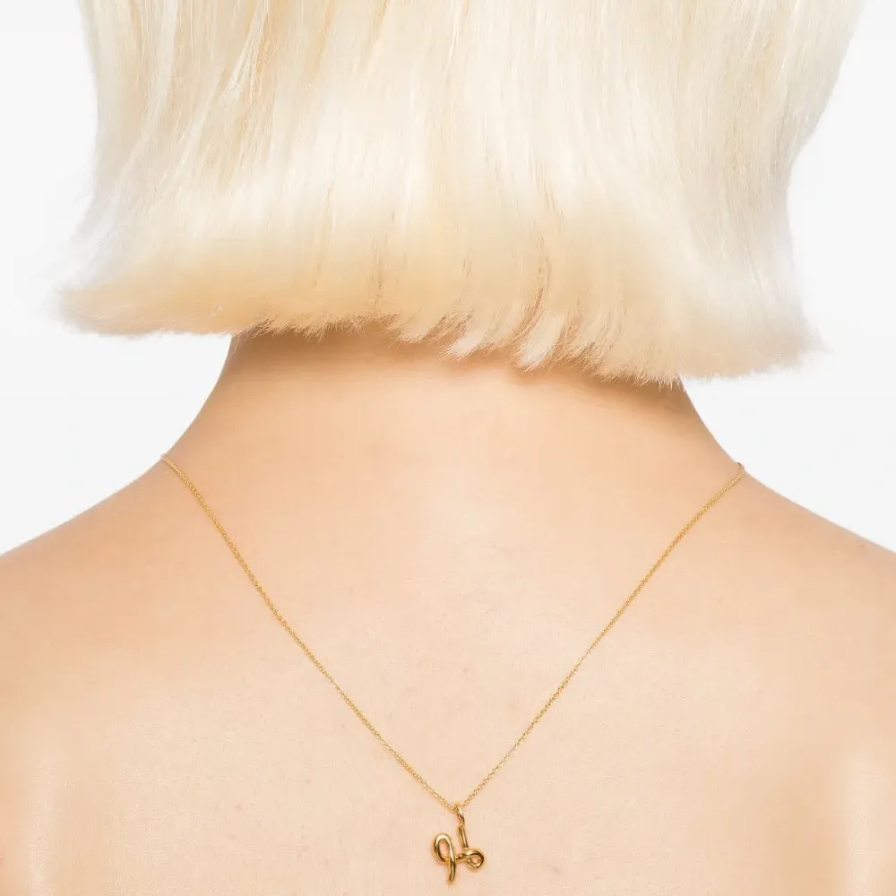 Колье с подвеской-инициалом