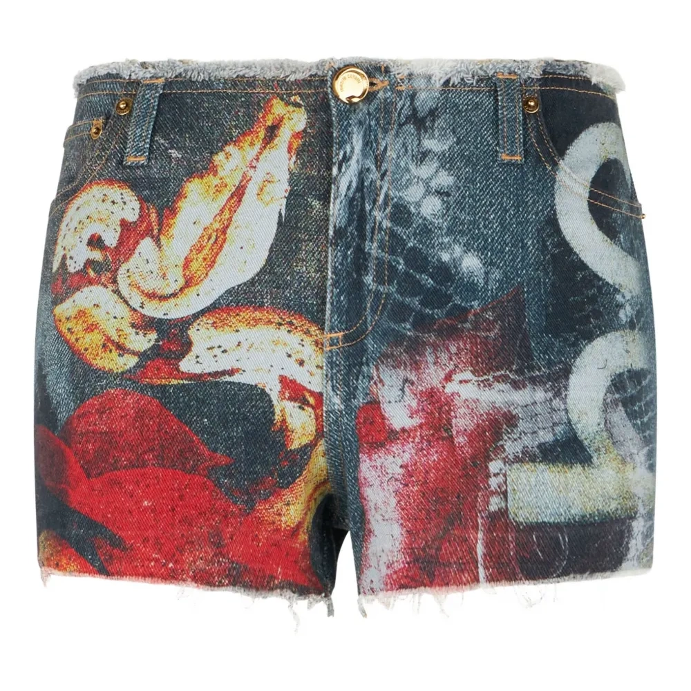 Шорты с абстрактным принтом