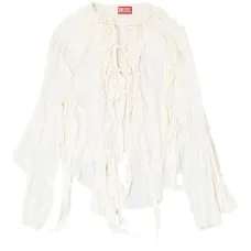 блузка C-Lassy со шнуровкой и оборками
