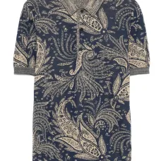 Жаккардовая рубашка с узором пейсли