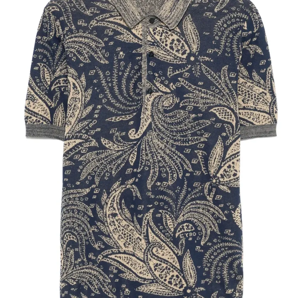 Жаккардовая рубашка с узором пейсли