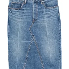 Джинсовая юбка миди