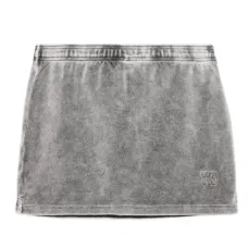 Юбка мини с тисненым логотипом