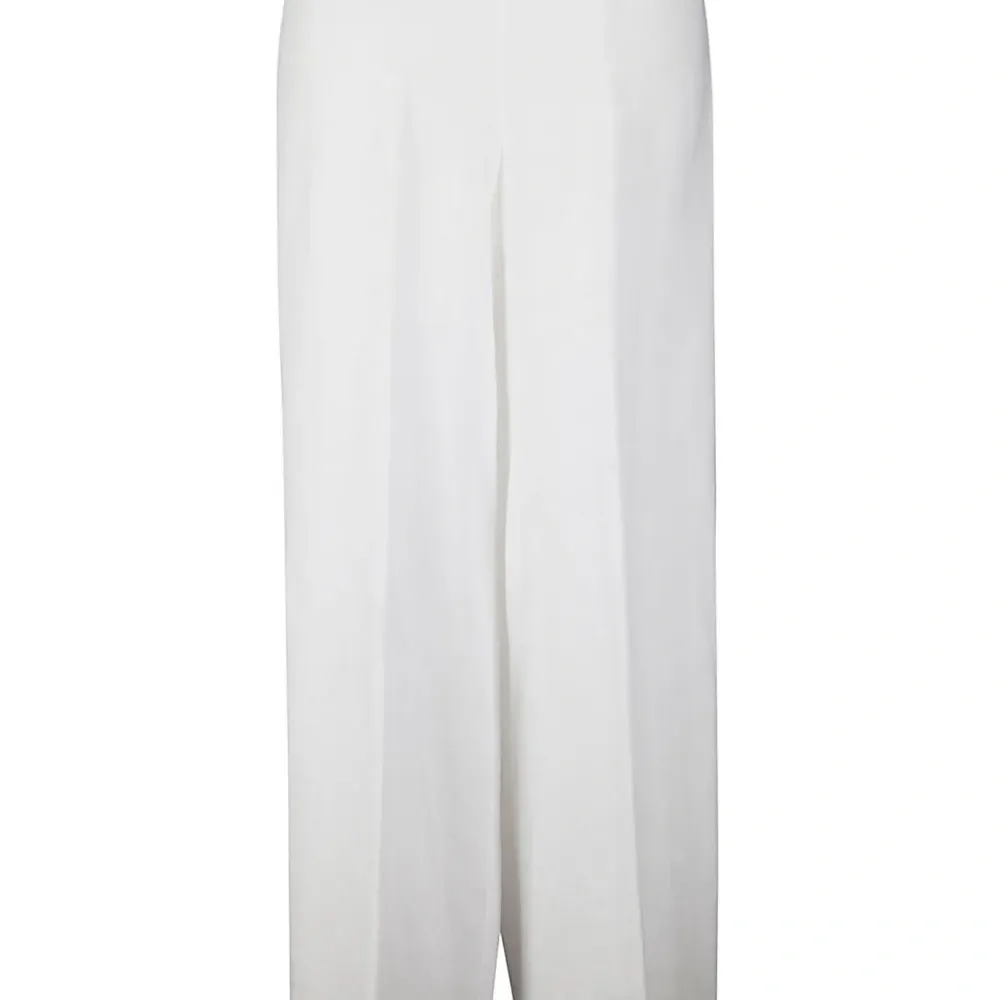 Льняные брюки палаццо