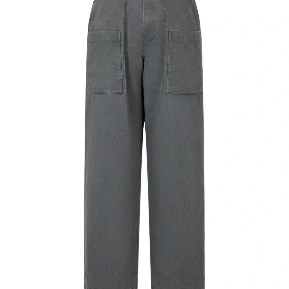 Брюки карго с завышенной талией