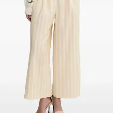 Полосатые брюки со складками