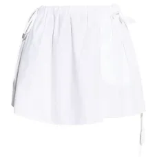 Юбка мини с цветочной аппликацией Юбка мини с цветочной аппликацией