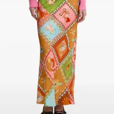 Юбка макси Soller Dorris с принтом пэчворк Юбка макси Soller Dorris с принтом пэчворк
