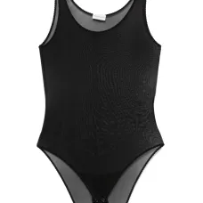 Сетчатое боди с фестонами Сетчатое боди с фестонами