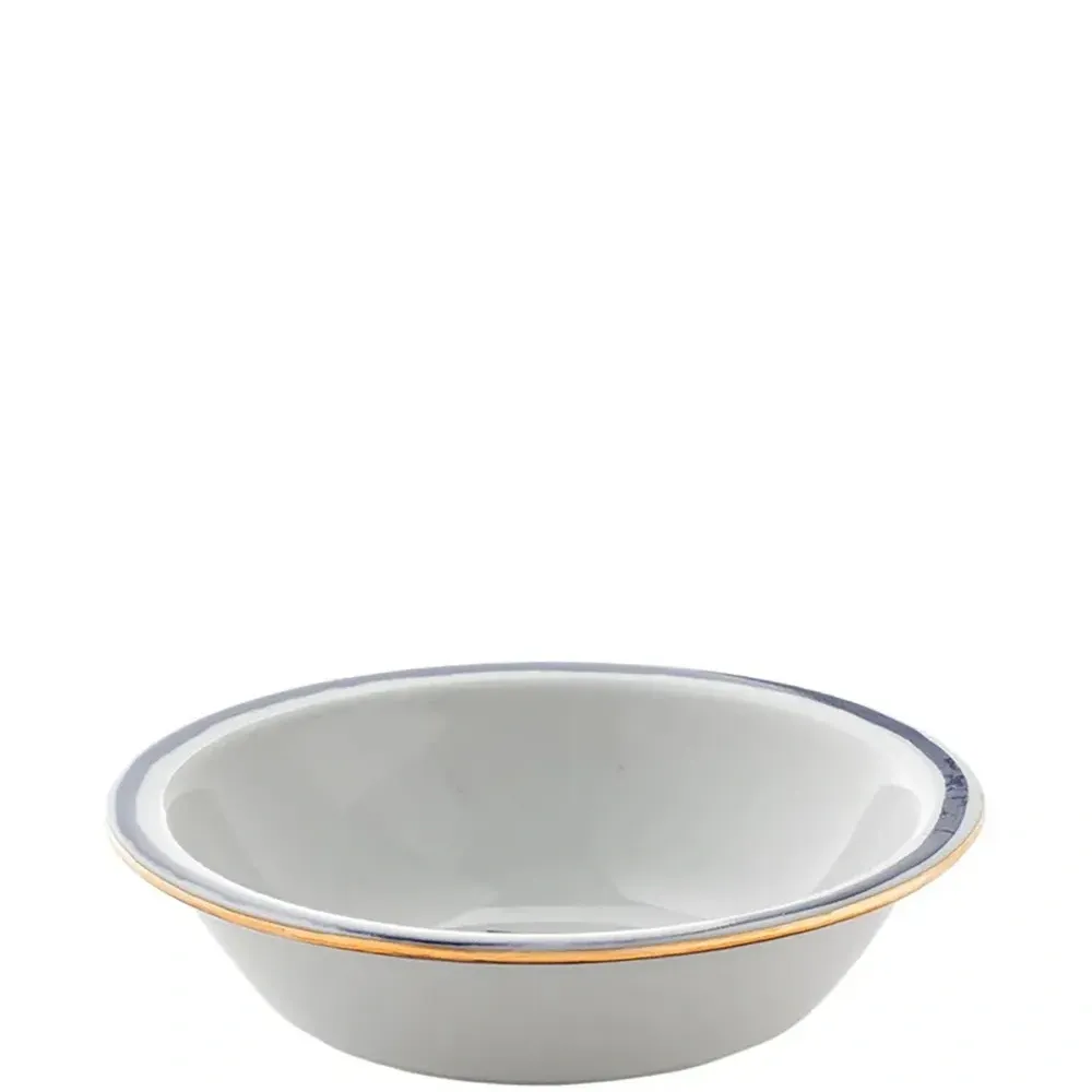 Глубокая тарелка с эффектом металлик