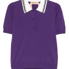 Рубашка поло с кристаллами