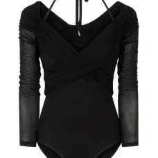 Боди с драпировкой