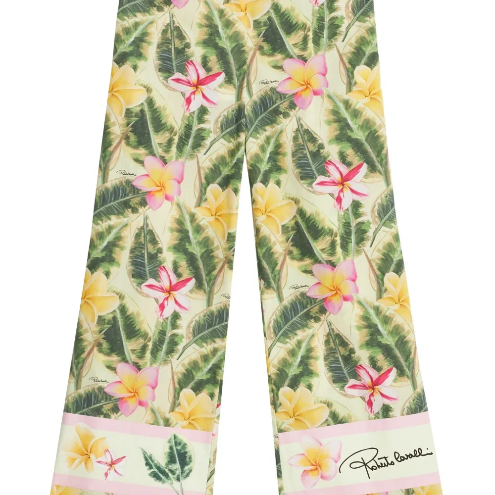 Брюки с цветочным принтом