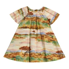 Платье с принтом Safari