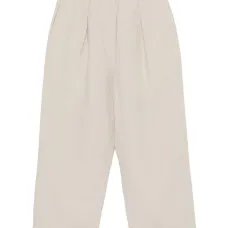 Укороченные брюки со складками