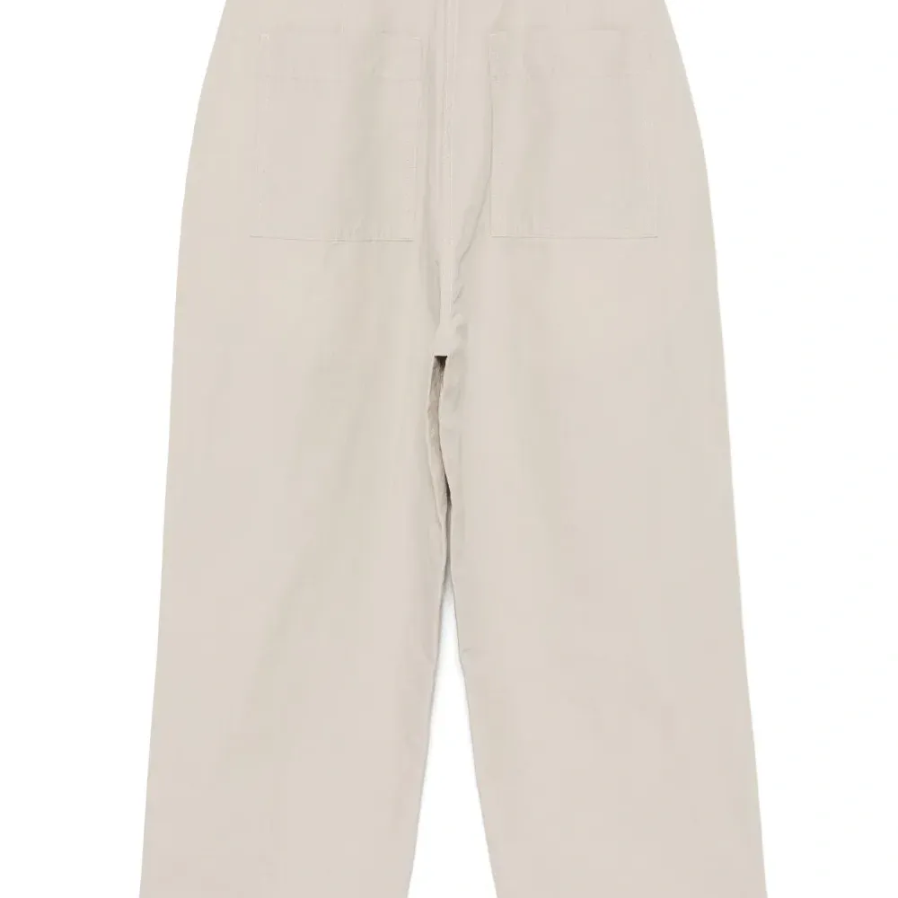 Укороченные брюки со складками