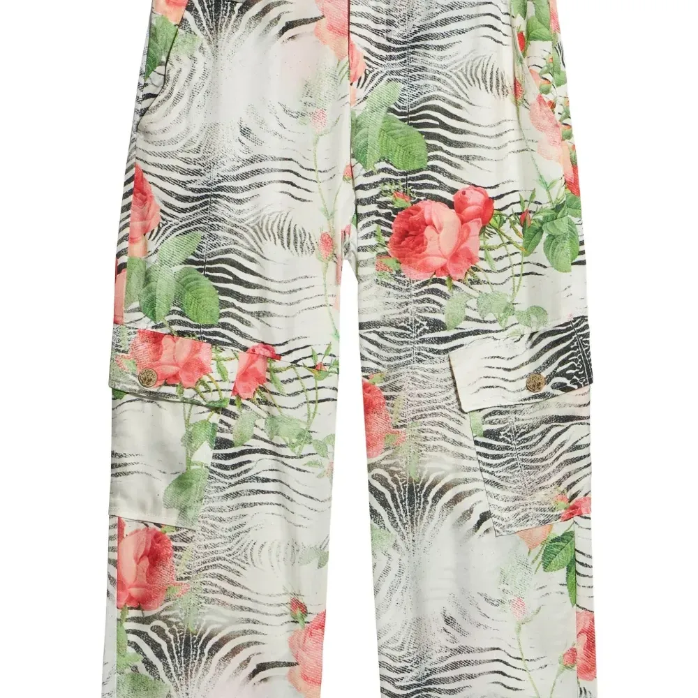 Брюки с зебровым принтом