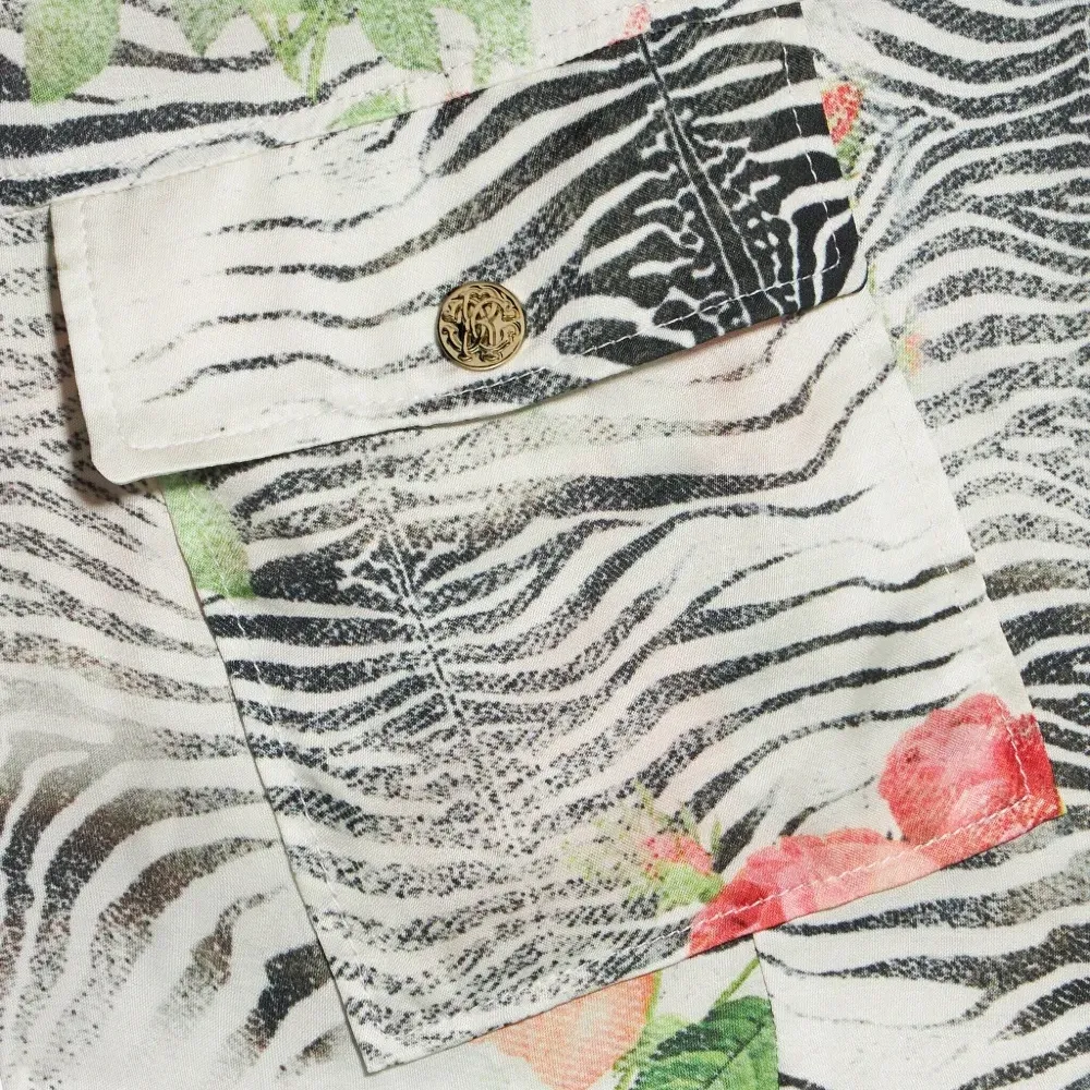 Брюки с зебровым принтом