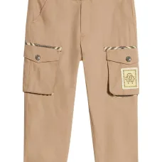 Брюки с нашивкой-логотипом