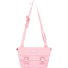 Сумка-мессенджер размера мини с нашивкой-логотипом