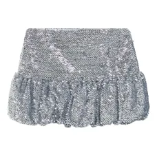 Юбка мини с пайетками