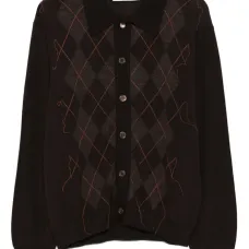 Кардиган с узором аргайл