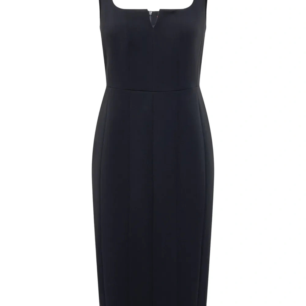 Платье миди без рукавов