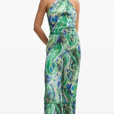 Блузка на шее с узором «пейсли»