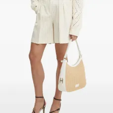 Шорты строгого кроя в тонкую полоску