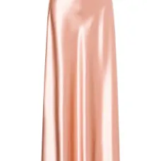 Атласная юбка миди