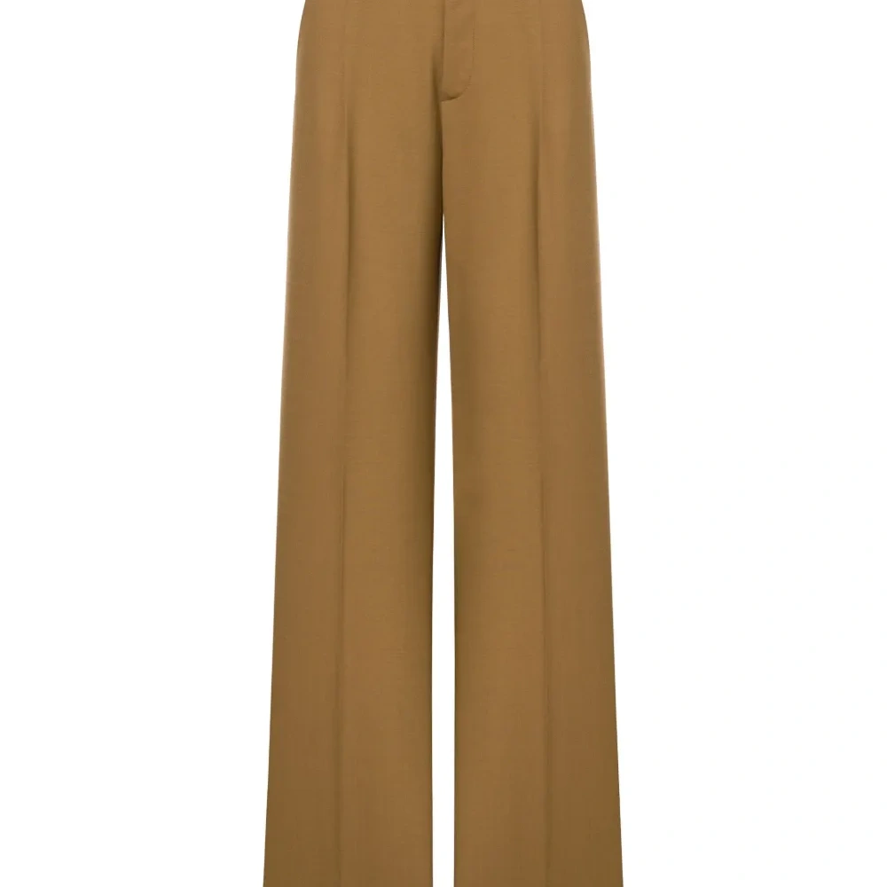 брюки с завышенной талией и складками