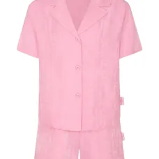 Комплект из топа и шортов с жаккардовым логотипом