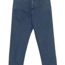 Джинсы с вышитым логотипом