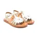 Сандалии с цветочной аппликацией
