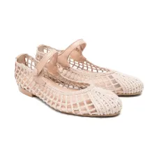 Плетеные балетки