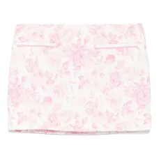 Юбка мини с цветочным принтом